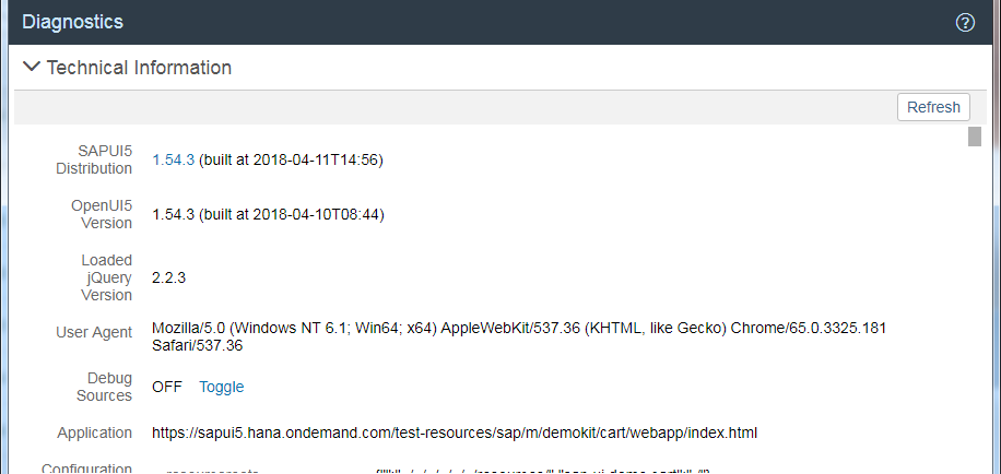 SAPUI5-diagnostics-tool-tech-inf